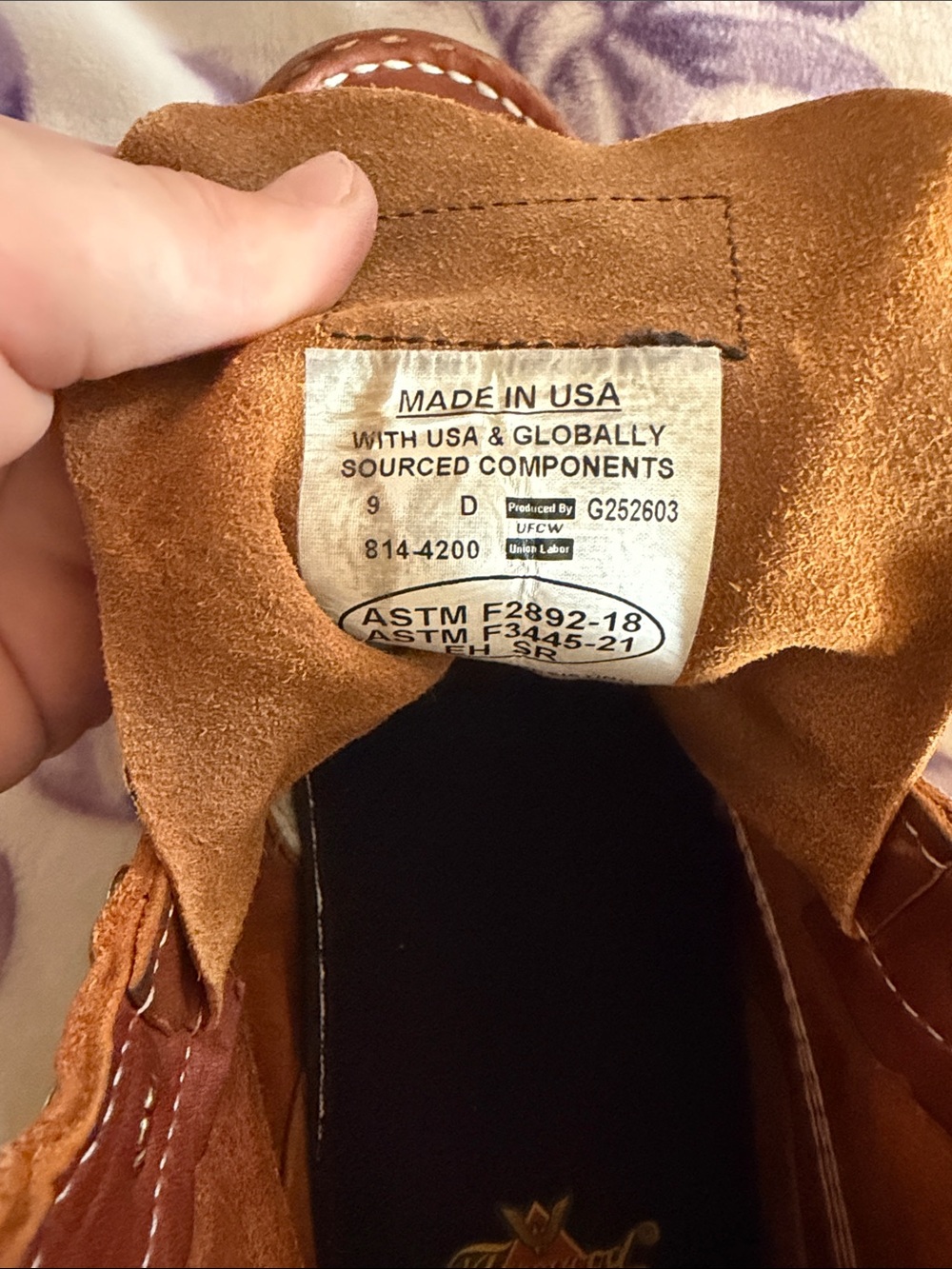 Made in USA Brown Leather Work Boot — Moc Toe - Picture 2 of 16